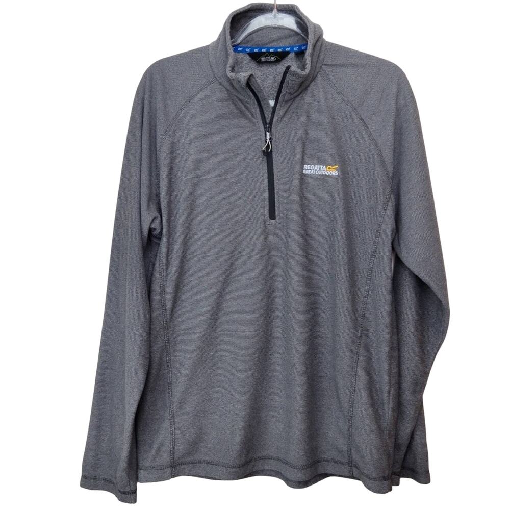 Regatta Half Zip Golf Preppy Casual Men's Zip Up Sweatshirt Pullover Large